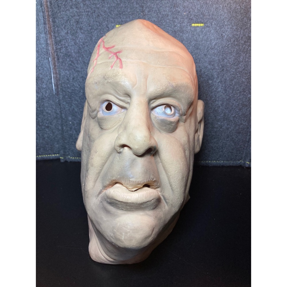 Vintage 1977 Don Post Studios Latex Mask Scarred Man Horror Halloween Rare